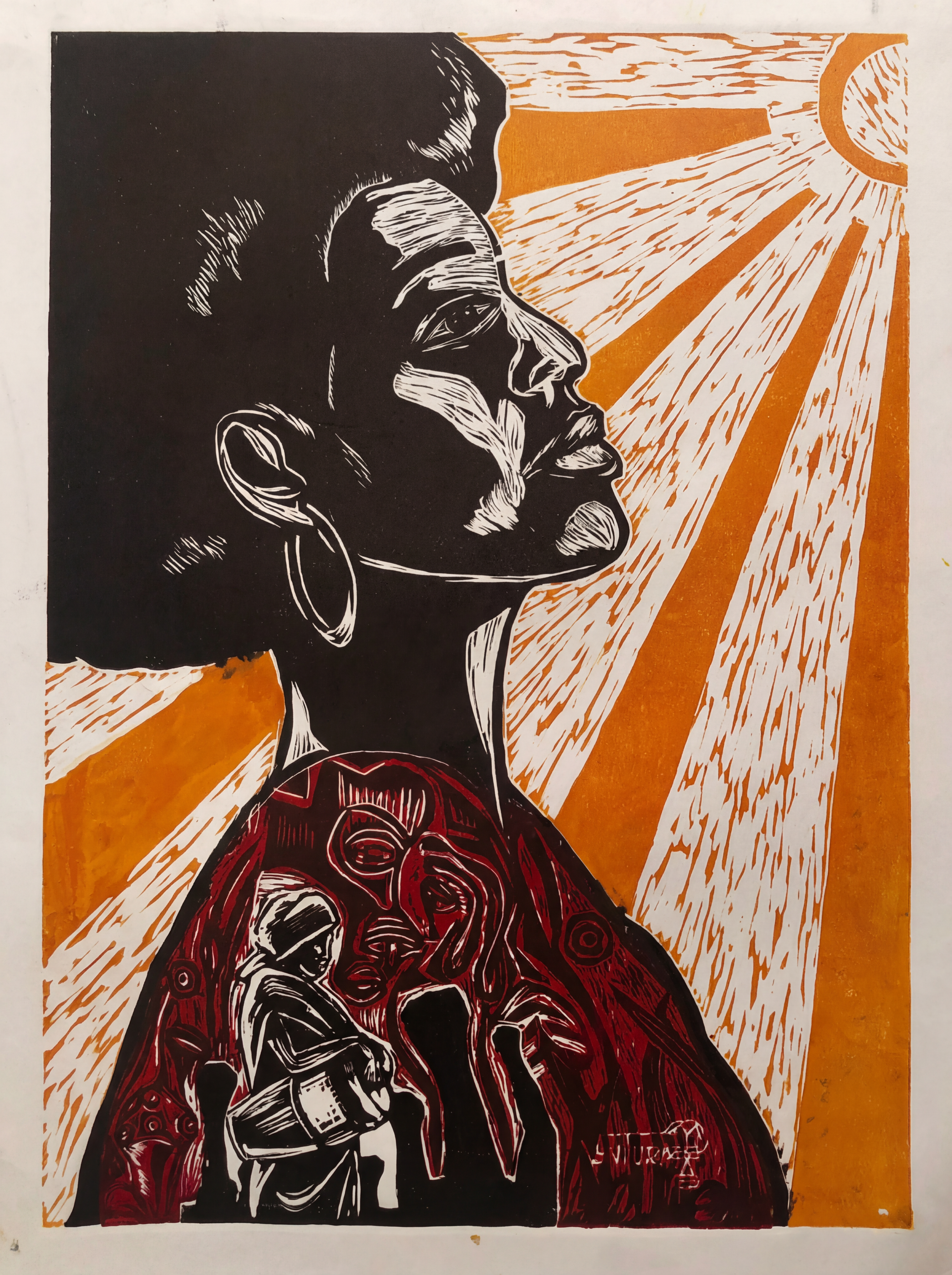 Angola 19.75, the Path II, Paintingby Manuel Ventura | AFRIKANIZM ART