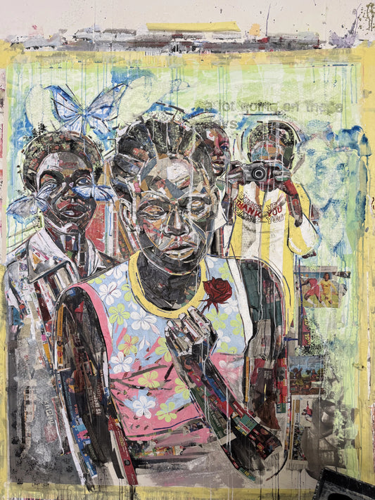 "Albertina II" by Namibian artist Hage (2024), a powerful photographic portrait celebrating feminine identity, heritage, and presence in contemporary African visual culture. Presented by Afrikanizm.