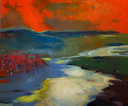 All the whispers of the mountain reach the river