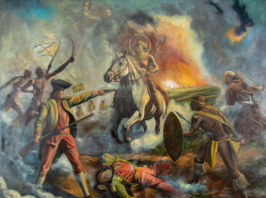 N’Zinga Leading the War Against the Advance of Portuguese Colonization