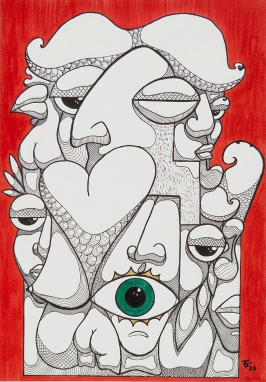 The Emerald Gaze in the Red Room