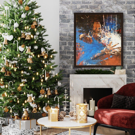 La demoiselle en bleue Fidèle Kabre - Afrikanizm