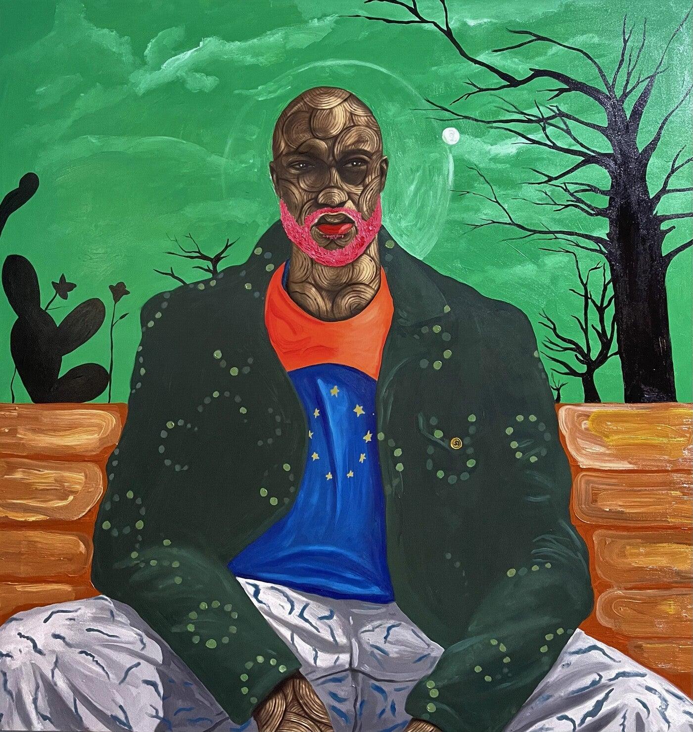 Virgil Abloh, Painting by Eric Odartey Cruickshank | AFRIKANIZM ART