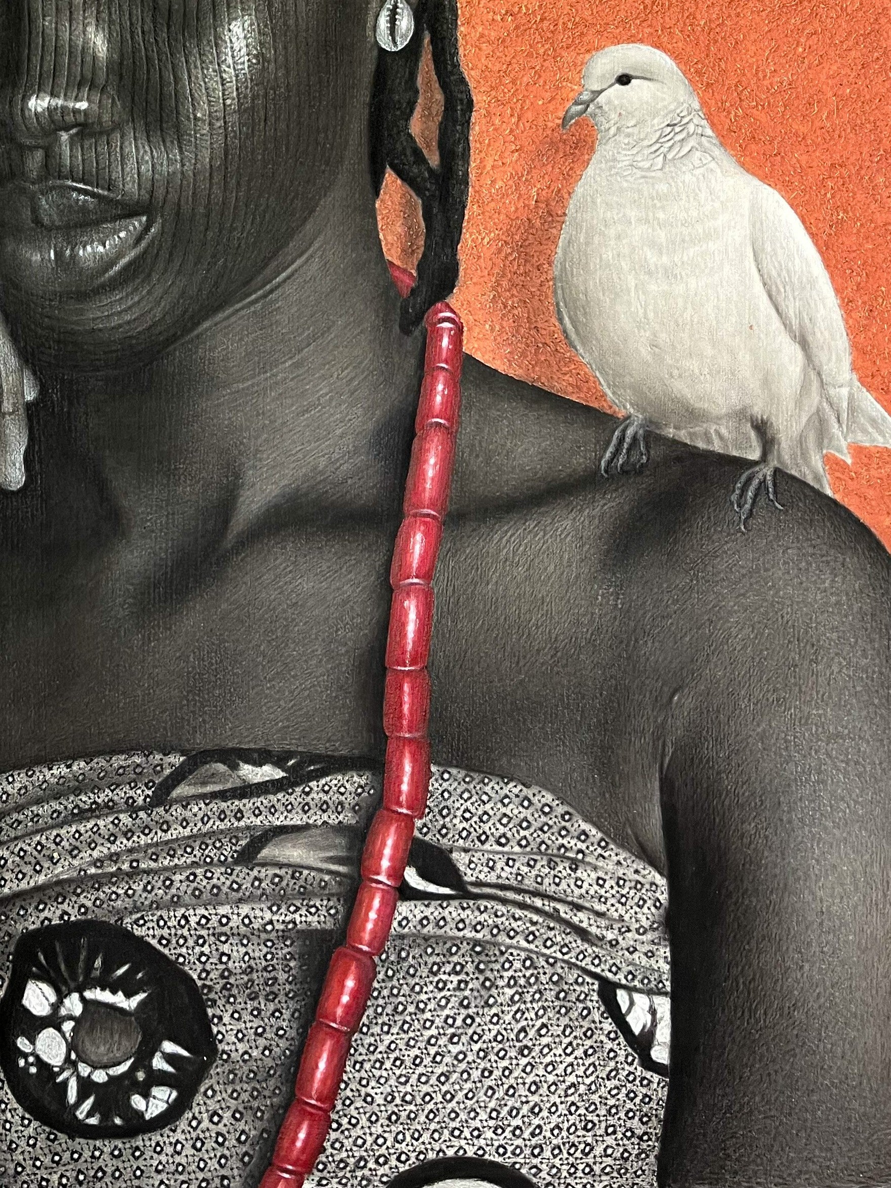 Patiently Waiting, Painting by Hopex John | AFRIKANIZM ART
