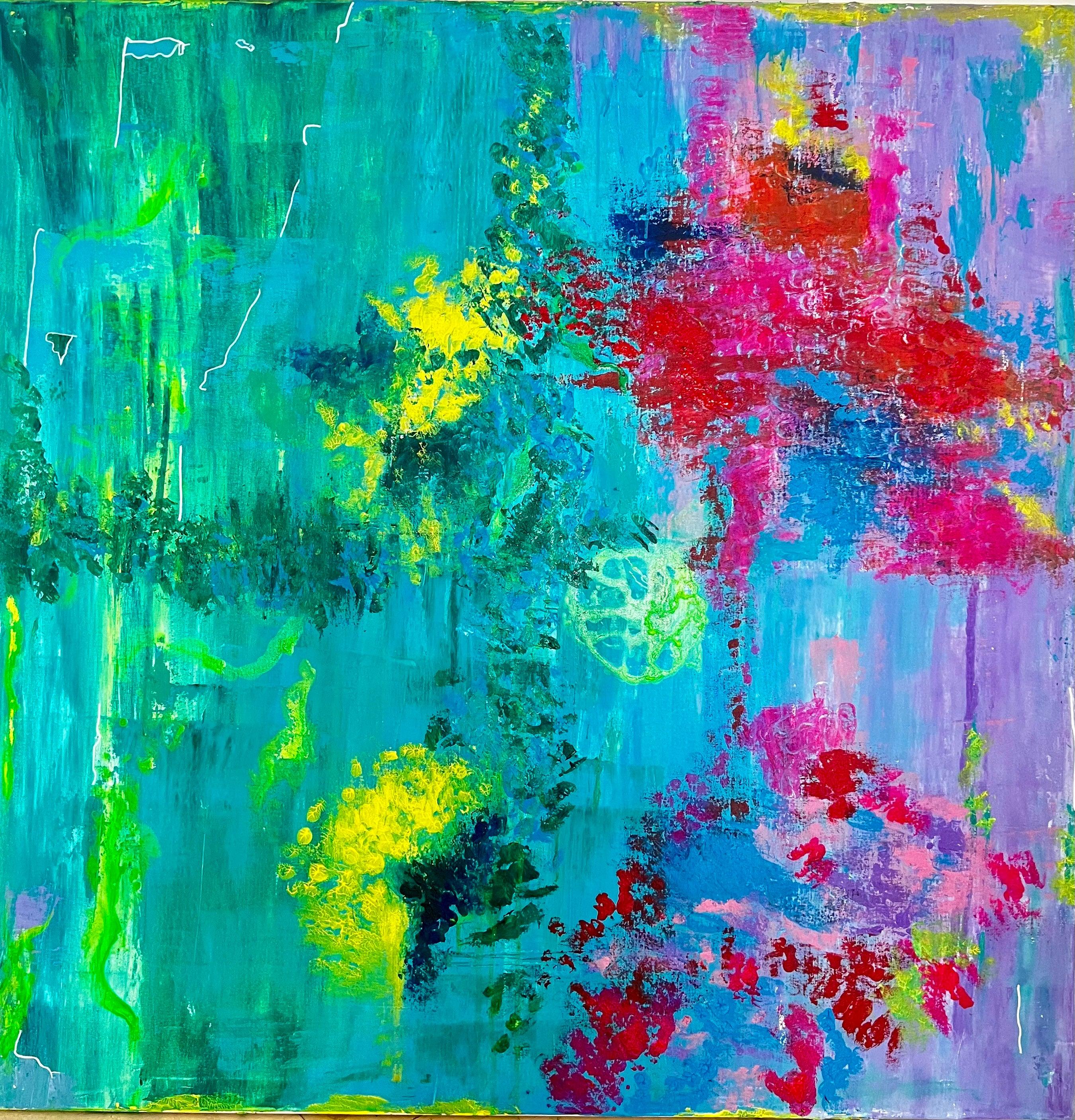Breaking the Matrix (2023) | Acrylic Abstract Painting – AFRIKANIZM ART
