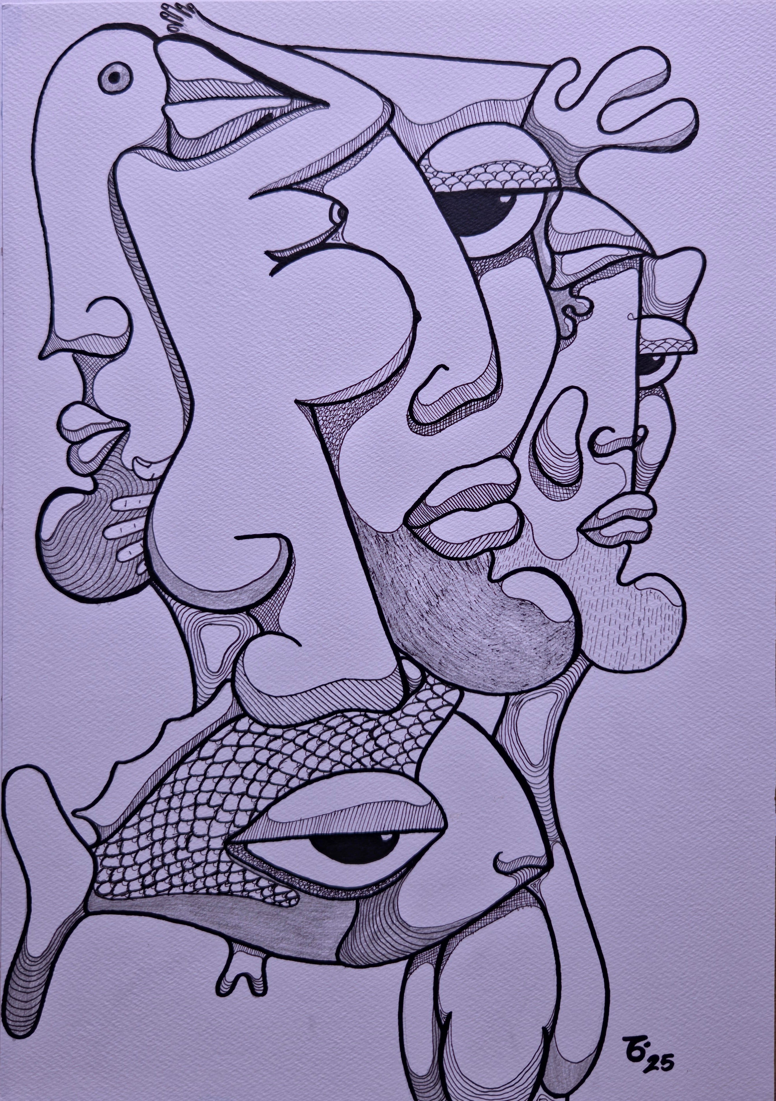 Divine Providence, Drawing by Chris Tó Inácio | AFRIKANIZM ART