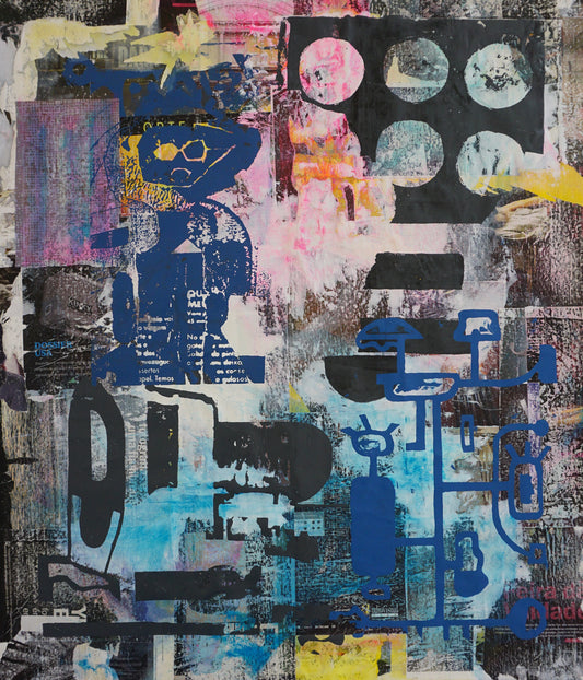 "Dossie Memorial" by Angolan artist Babu (2024), a conceptual mixed media artwork exploring memory, trauma, and historical archive through a contemporary African lens. Presented by Afrikanizm.
