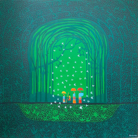 Dream Walk in Emerald Light