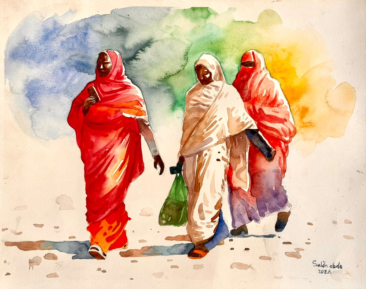 Salih Abdo | Contemporary Painting, Identity & Everyday Life