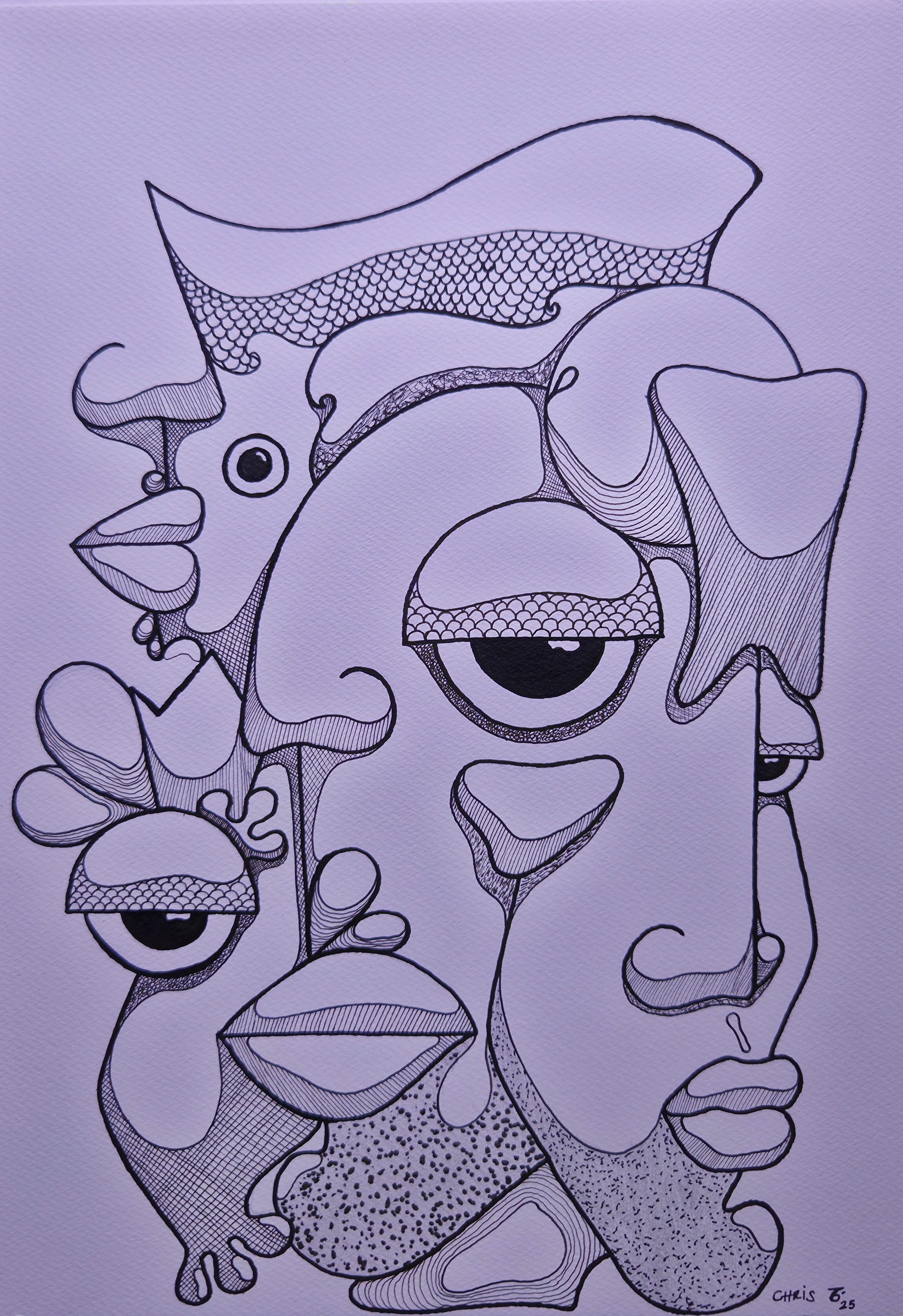 Gentleman, Drawing by Chris Tó Inácio | AFRIKANIZM ART