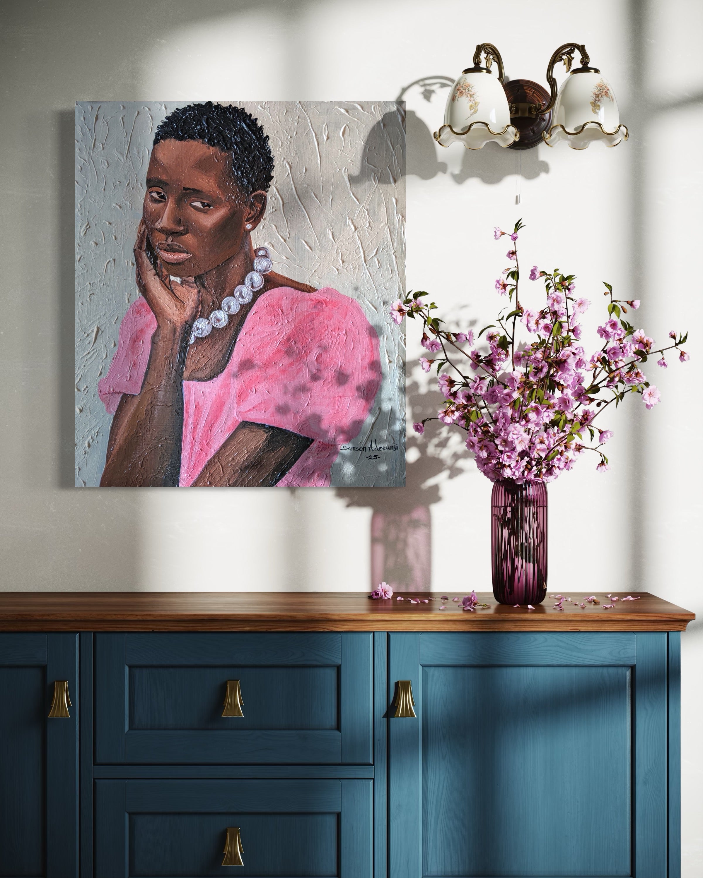 Gaze (2025) | Figurative Portraiture – AFRIKANIZM ART