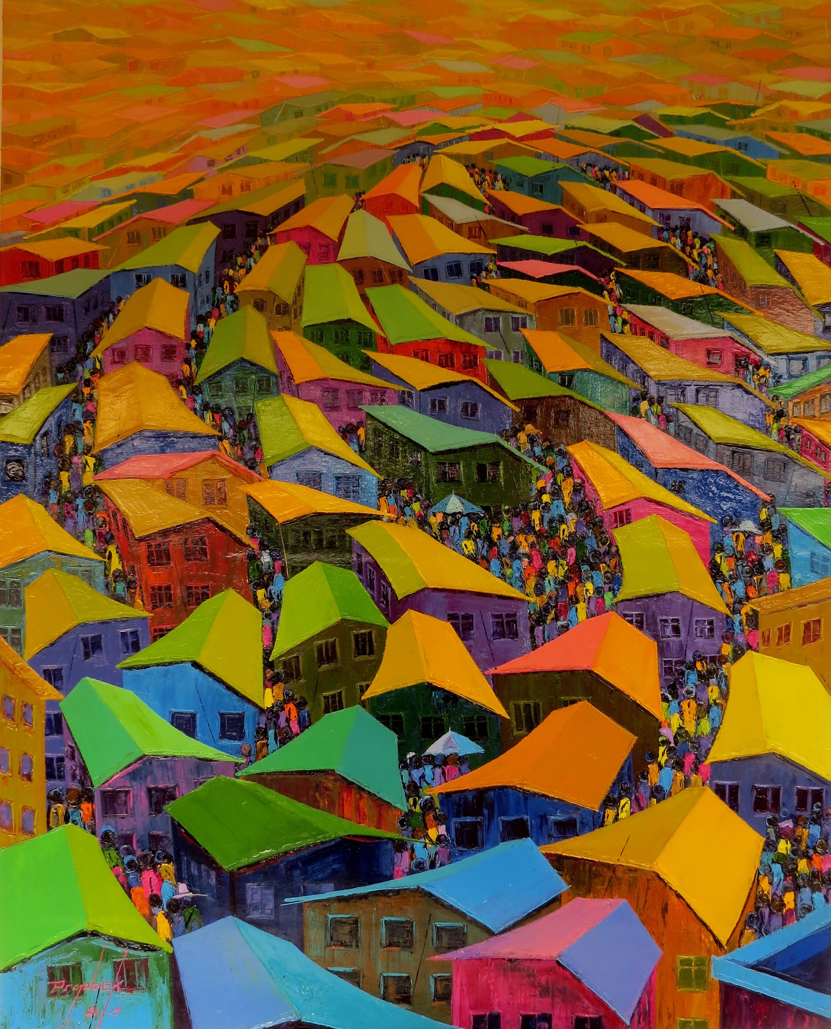 Living in Unity (2019) | Cubism Expressionism Abstract Painting ...