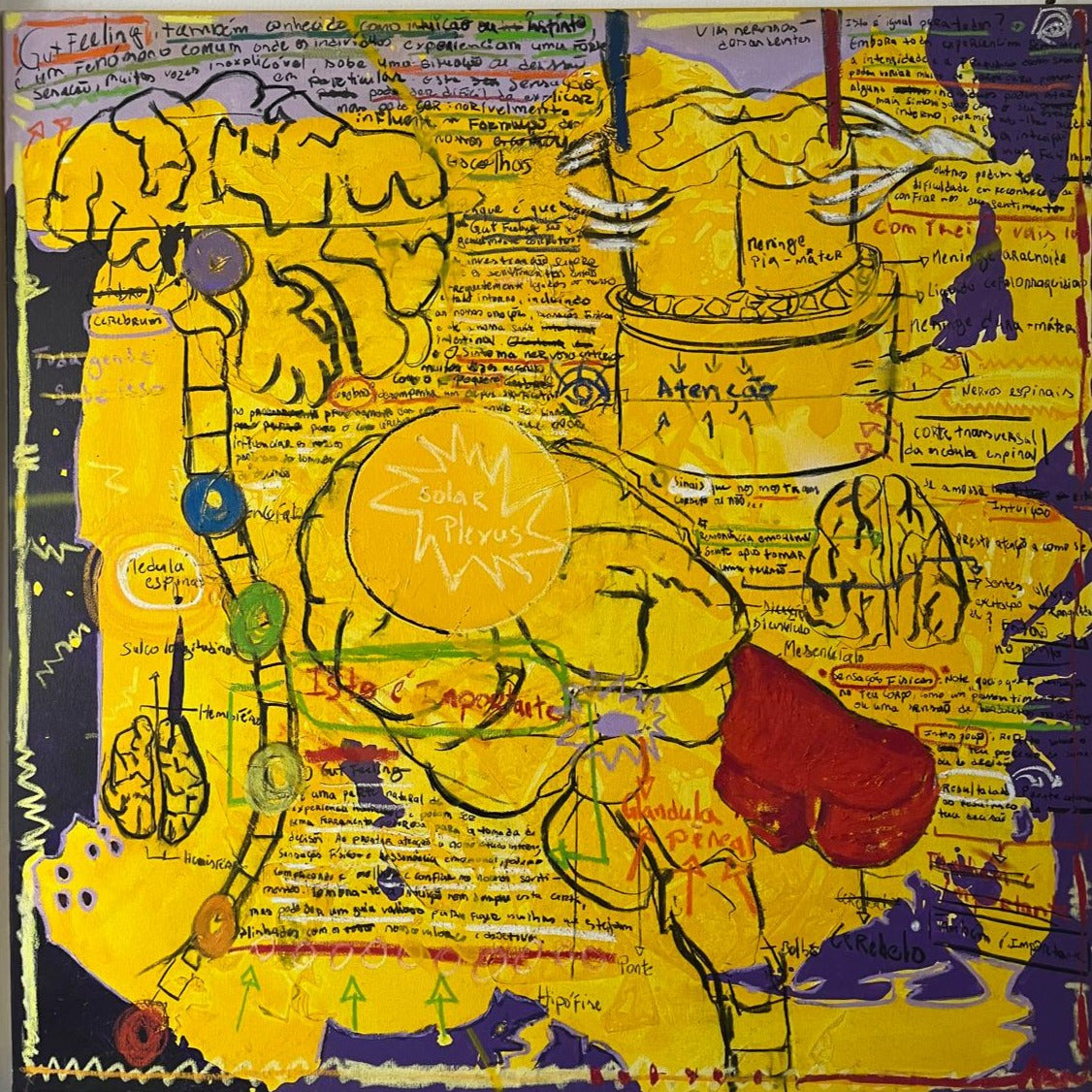 Solar Plexus Part 1, Painting by Júnior Jacinto | AFRIKANIZM ART