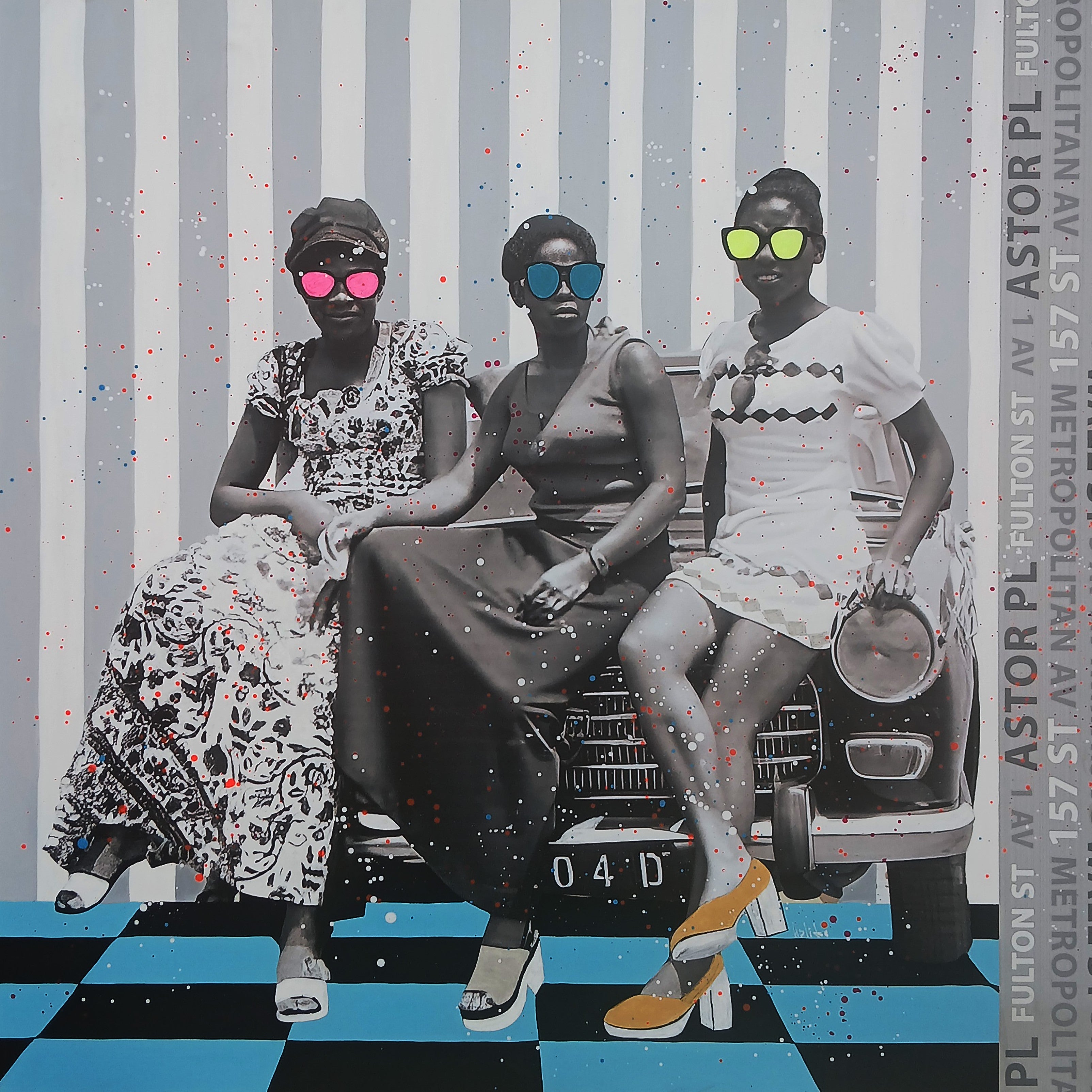 Magic Trio, Painting by Halidou | AFRIKANIZM ART