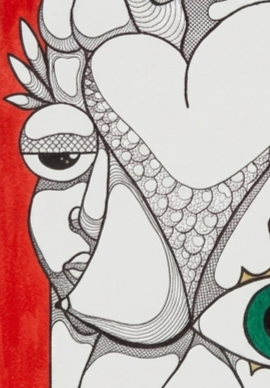 The Emerald Gaze in the Red Room